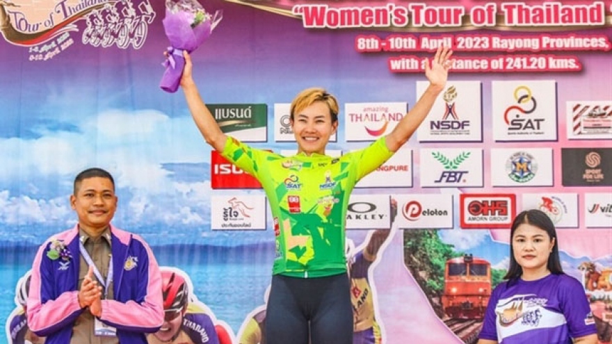 Vietnamese cyclist wins two awards at Tour of Thailand